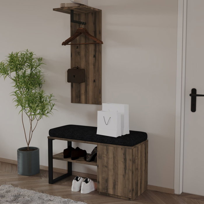 Hanah Home Set de Perchero Lion - Nogal Antiguo
